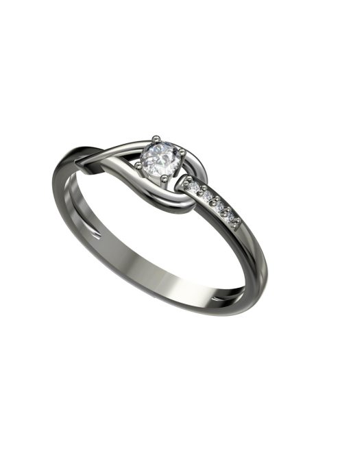 Gyűrűguru eljegyzési gyűrű 0.17ct szintetikus gyémánttal BRK 231  
