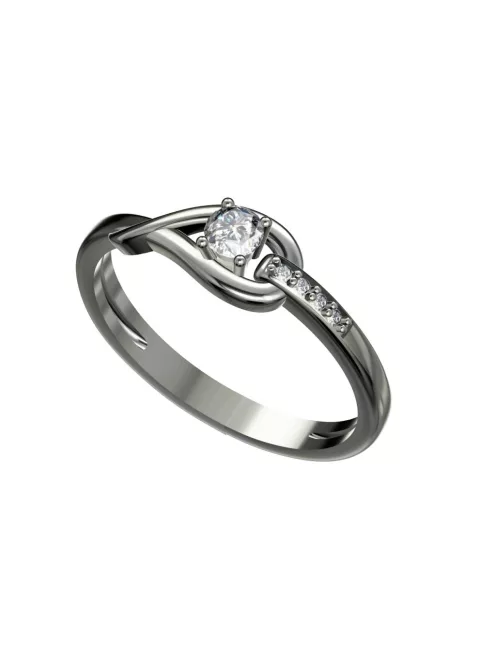 Gyűrűguru eljegyzési gyűrű 0.17ct szintetikus gyémánttal BRK 231  