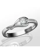 Gyűrűguru eljegyzési gyűrű 0.17ct szintetikus gyémánttal BRK 231  