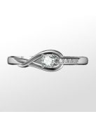 Gyűrűguru eljegyzési gyűrű 0.17ct szintetikus gyémánttal BRK 231  