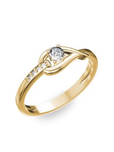   Gyűrűguru eljegyzési gyűrű 0.17ct gyémánttal BRK 231  