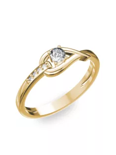   Gyűrűguru eljegyzési gyűrű 0.17ct gyémánttal BRK 231  