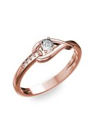 Gyűrűguru eljegyzési gyűrű 0.17ct gyémánttal BRK 231  