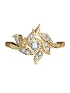 Gyűrűguru eljegyzési gyűrű szintetikus gyémánttal BRK 252 