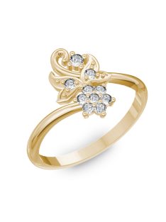   Gyűrűguru eljegyzési gyűrű szintetikus gyémánttal BRK 258 