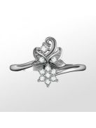 Gyűrűguru eljegyzési gyűrű gyémánttal BRK 258 