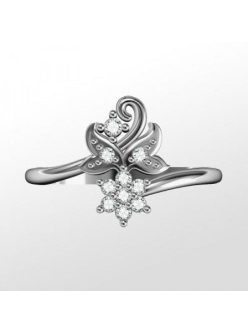 Gyűrűguru eljegyzési gyűrű gyémánttal BRK 258 