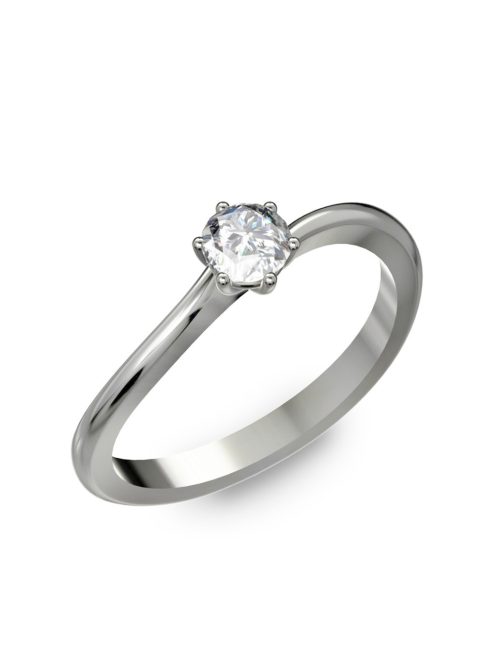 Gyűrűguru eljegyzési gyűrű 0.2ct H/SI gyémánttal BRK259 