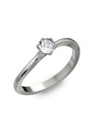 Gyűrűguru eljegyzési gyűrű 0.2ct szintetikus gyémánttal BRK259 