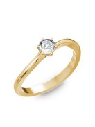 Gyűrűguru eljegyzési gyűrű 0.2ct szintetikus gyémánttal BRK259 