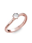Gyűrűguru eljegyzési gyűrű 0.2ct szintetikus gyémánttal BRK259 