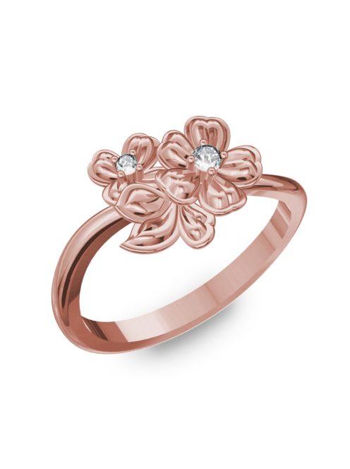 Gyűrűguru eljegyzési gyűrű szintetikus gyémánttal BRK276 