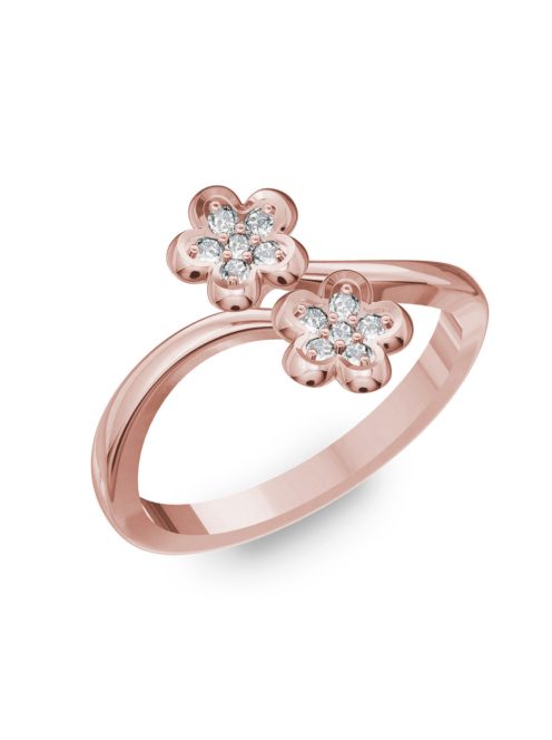 Gyűrűguru eljegyzési gyűrű szintetikus gyémánttal BRK279 