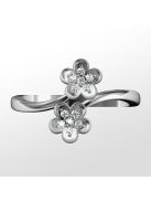 Gyűrűguru eljegyzési gyűrű szintetikus gyémánttal BRK279 