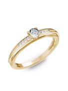 Gyűrűguru eljegyzési gyűrű 0.17ct szintetikus gyémánttal BRK284 