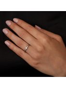 Gyűrűguru eljegyzési gyűrű 0.17ct szintetikus gyémánttal BRK284 