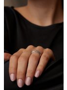 Gyűrűguru eljegyzési gyűrű 0.17ct szintetikus gyémánttal BRK284 