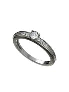 Gyűrűguru eljegyzési gyűrű 0.17ct szintetikus gyémánttal BRK284 