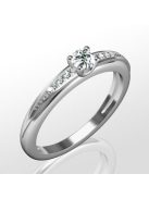 Gyűrűguru eljegyzési gyűrű 0.17ct szintetikus gyémánttal BRK284 