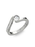 Gyűrűguru eljegyzési gyűrű 0,4ct H/SI gyémánttal BRK289 