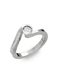   Gyűrűguru eljegyzési gyűrű 0,4ct H/SI gyémánttal BRK289 