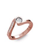 Gyűrűguru eljegyzési gyűrű 0,4ct H/SI gyémánttal BRK289 