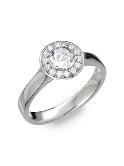 Gyűrűguru eljegyzési gyűrű 0.5ct szintetikus gyémánttal BRK299 