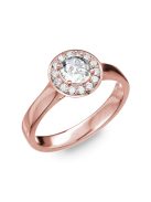 Gyűrűguru eljegyzési gyűrű 0.5ct szintetikus gyémánttal BRK299 