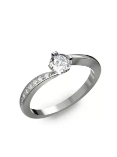   Gyűrűguru eljegyzési gyűrű 0,4ct I/SI gyémánttal BRK304  
