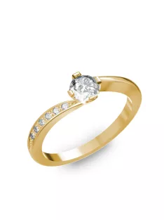   Gyűrűguru eljegyzési gyűrű 0,4ct I/SI gyémánttal BRK304  