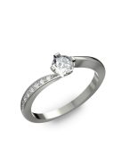 Gyűrűguru eljegyzési gyűrű 0,4ct szintetikus gyémánttal BRK304  