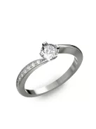 Gyűrűguru eljegyzési gyűrű 0,4ct szintetikus gyémánttal BRK304  