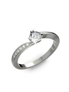   Gyűrűguru eljegyzési gyűrű 0,4ct szintetikus gyémánttal BRK304  