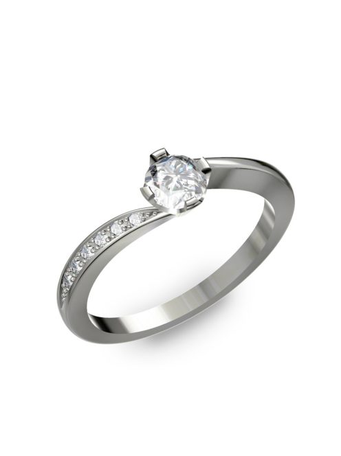 Gyűrűguru eljegyzési gyűrű 0,4ct szintetikus gyémánttal BRK304  