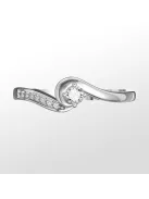 Gyűrűguru eljegyzési gyűrű 0.1ct szintetikus gyémánttal BRK 307  