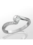 Gyűrűguru eljegyzési gyűrű 0.1ct szintetikus gyémánttal BRK 307  