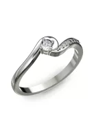 Gyűrűguru eljegyzési gyűrű 0.1ct I/SI gyémánttal BRK 307  