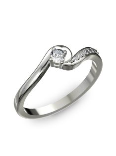   Gyűrűguru eljegyzési gyűrű 0.1ct H/SI gyémánttal BRK 307  