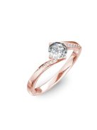 Gyűrűguru eljegyzési gyűrű 0,7ct szintetikus gyémánttal BRK314  