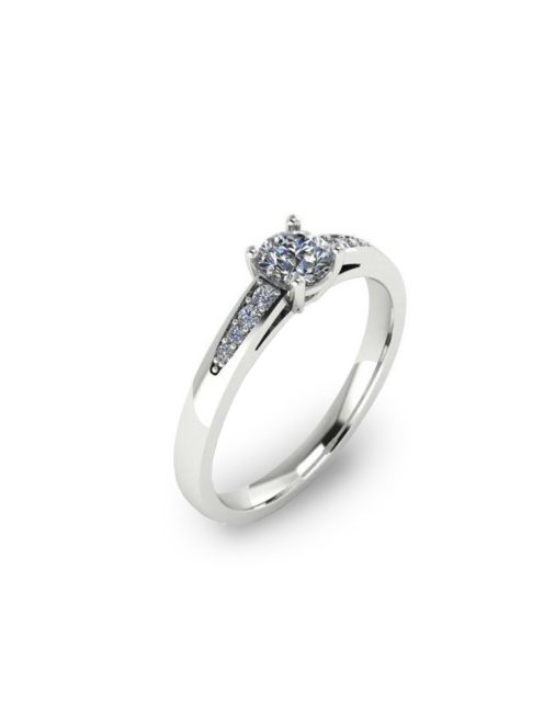 Gyűrűguru eljegyzési gyűrű 0,25ct H/SI gyémánttal BRK400  