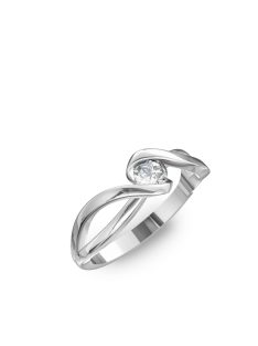   Gyűrűguru eljegyzési gyűrű 0.2ct H/SI gyémánttal BRK 410  