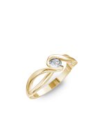 Gyűrűguru eljegyzési gyűrű 0.2ct szintetikus gyémánttal BRK 410  