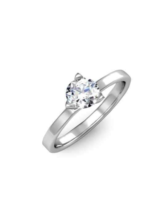 Gyűrűguru eljegyzési gyűrű 0,4ct szintetikus gyémánttal BRK414  