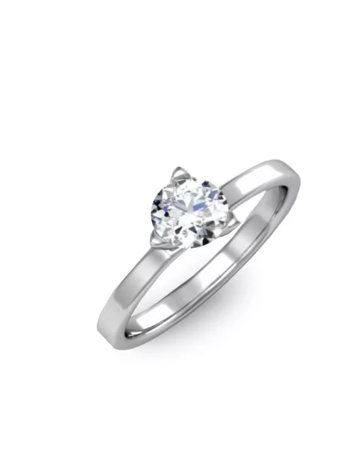 Gyűrűguru eljegyzési gyűrű 0,4ct szintetikus gyémánttal BRK414  