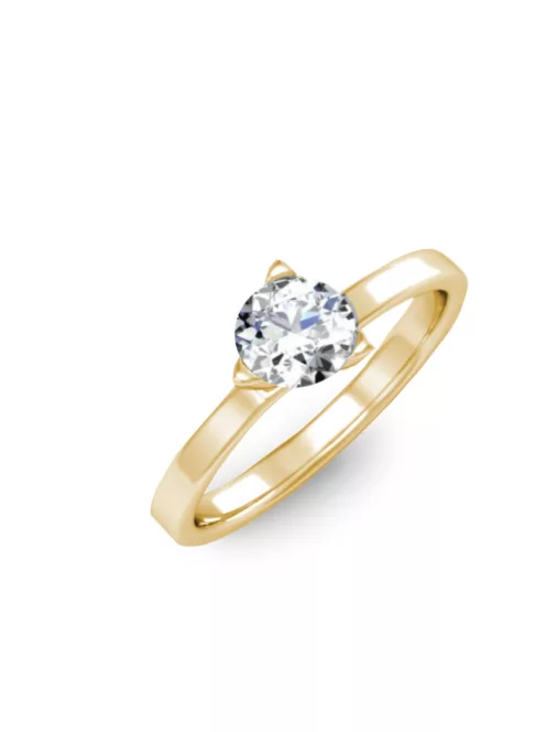 Gyűrűguru eljegyzési gyűrű 0,4ct szintetikus gyémánttal BRK414  