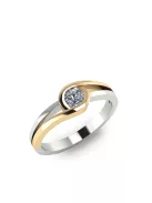 Gyűrűguru eljegyzési gyűrű 0.2ct I/SI gyémánttal BRK 431 