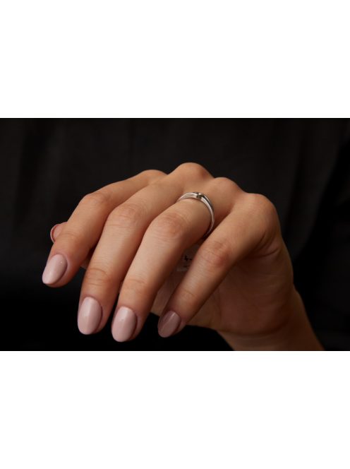 Gyűrűguru eljegyzési gyűrű 0.2ct szintetikus gyémánttal BRK 431 