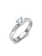Gyűrűguru eljegyzési gyűrű 0,4ct szintetikus gyémánttal BRK606 
