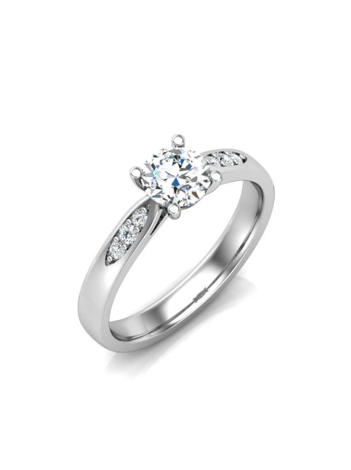 Gyűrűguru eljegyzési gyűrű 0,4ct szintetikus gyémánttal BRK606 