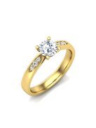 Gyűrűguru eljegyzési gyűrű 0,4ct szintetikus gyémánttal BRK606 